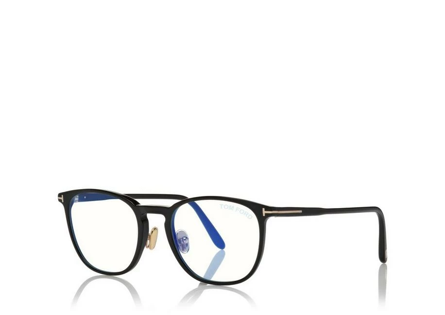 TOM FORD BLUE BLOCK ROUND SHAPE OPTICALS - BLACK - Image 2