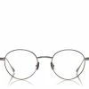 TOM FORD TITANIUM LEATHER TEMPLE OPTICAL - DARK RUTHENIUM