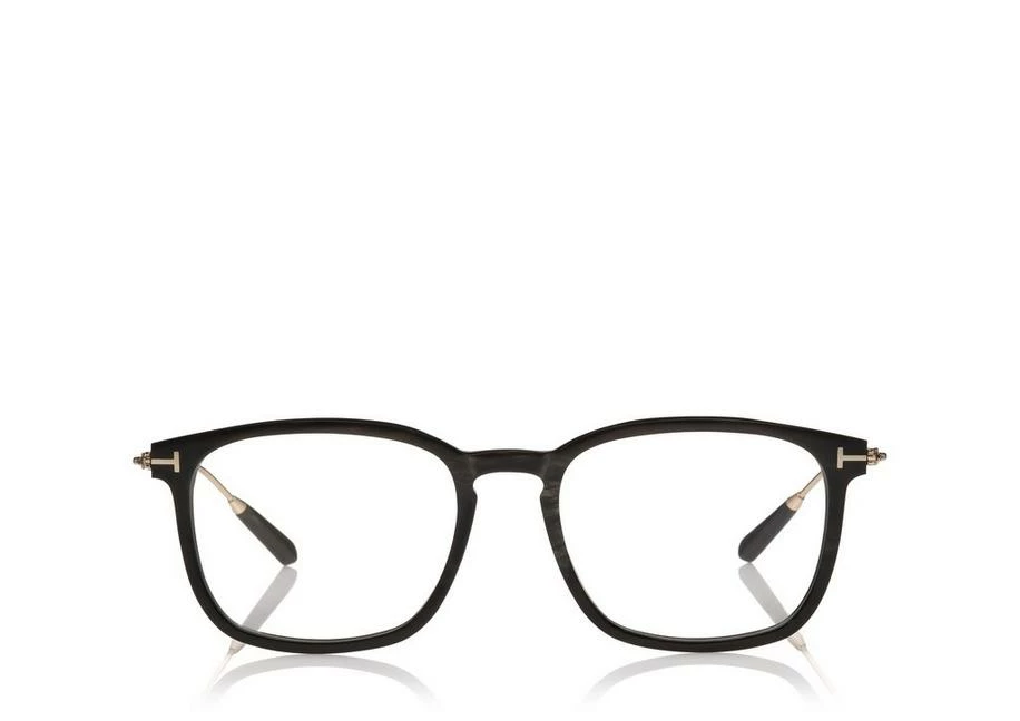 TOM FORD KEY BRIDGE ROUND HORN OPTICAL - BLACK HORN