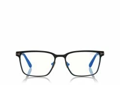 TOM FORD BLUE BLOCK SQUARED OPTICALS - BLACK