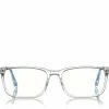 TOM FORD BLUE BLOCK RECTANGULAR OPTICALS - CLEAR