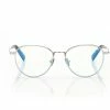 TOM FORD BLUE BLOCK ROUND OPTICALS - PALLADIUM