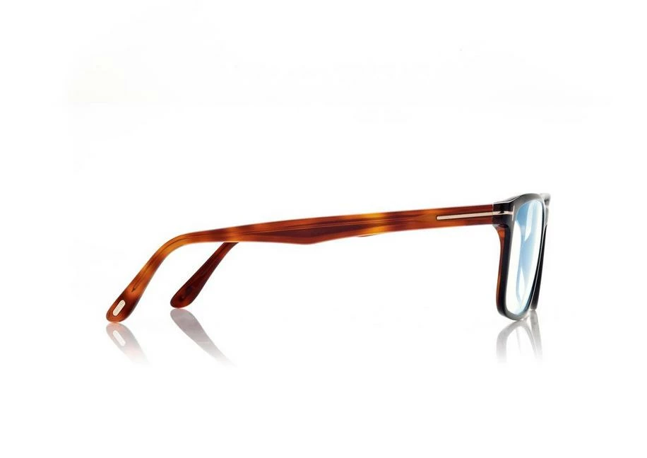TOM FORD BLUE BLOCK SQUARE OPTICALS - BLACK + BROWN - Image 3