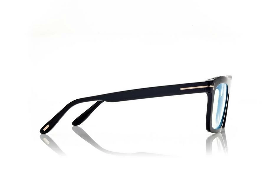 TOM FORD BLUE BLOCK RECTANGULAR OPTICALS - BLACK - Image 3