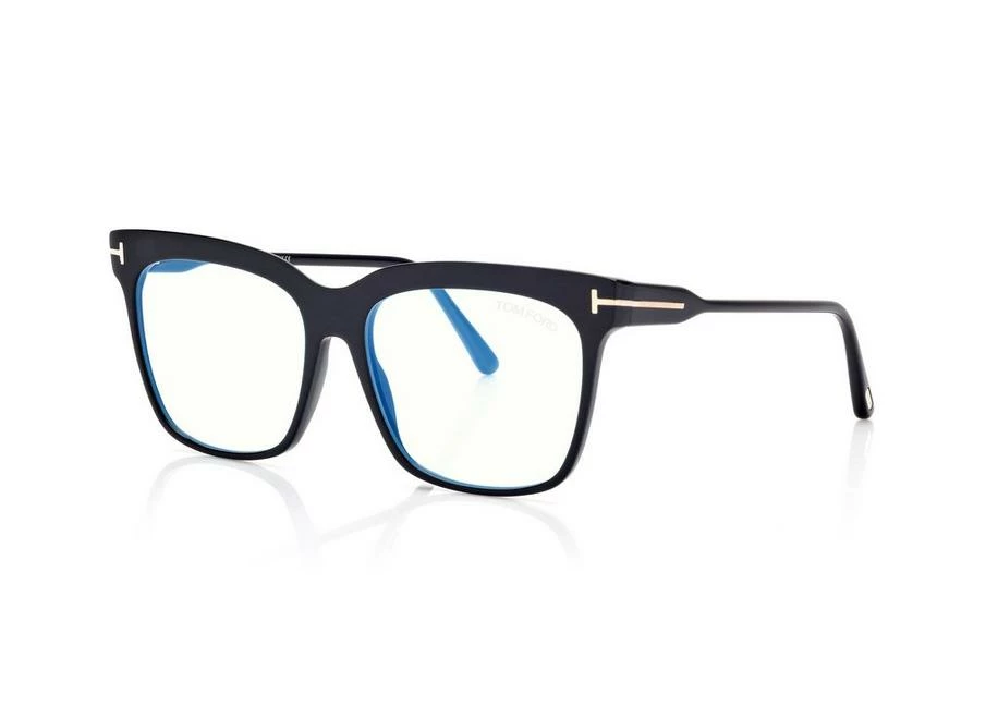 TOM FORD BLUE BLOCK SQUARE OPTICALS - BLACK - Image 2