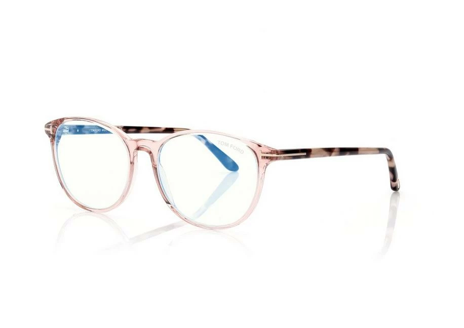 TOM FORD BLUE BLOCK SOFT CAT EYE OPTICALS - PINK-ICE WHITE - Image 2