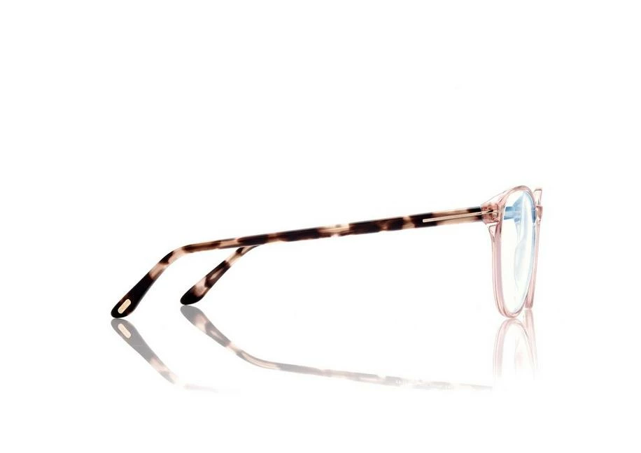 TOM FORD BLUE BLOCK SOFT CAT EYE OPTICALS - PINK-ICE WHITE - Image 3