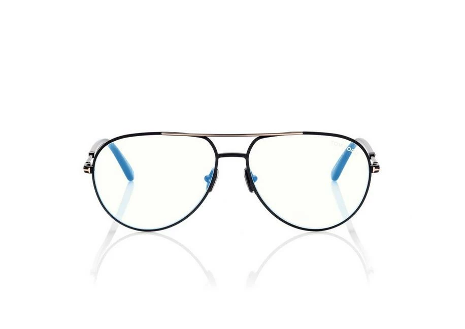 TOM FORD BLUE BLOCK PILOT OPTICALS - BLACK
