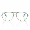 TOM FORD BLUE BLOCK PILOT OPTICALS - GUNMETAL