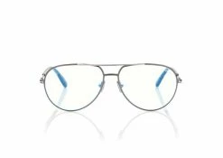 TOM FORD BLUE BLOCK PILOT OPTICALS - GUNMETAL