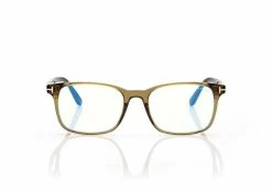 TOM FORD BLUE BLOCK SQUARE OPTICALS - SHINY GREEN