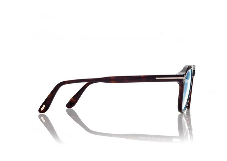 TOM FORD BLUE BLOCK ROUND OPTICALS - DARK HAVANA - Image 3