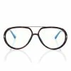 TOM FORD BLUE BLOCK PILOT OPTICALS - DARK HAVANA