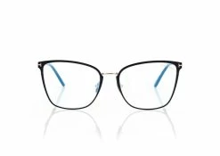 TOM FORD BLUE BLOCK SOFT BUTTERFLY OPTICALS - BLACK