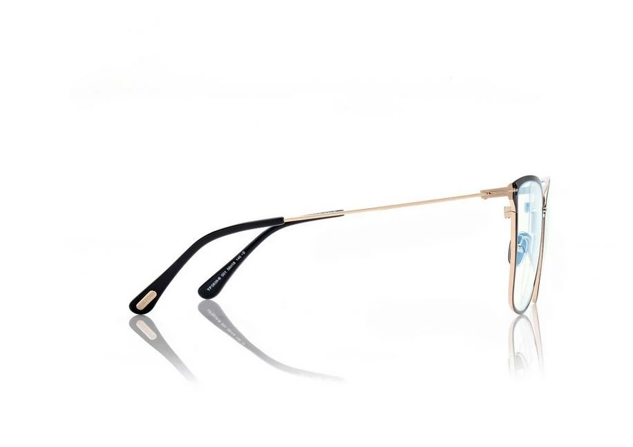 TOM FORD BLUE BLOCK SOFT BUTTERFLY OPTICALS - BLACK - Image 3