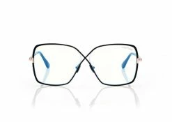 TOM FORD BLUE BLOCK BUTTERFLY OPTICALS - BLACK