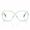 TOM FORD BLUE BLOCK BUTTERFLY OPTICALS - PALLADIUM