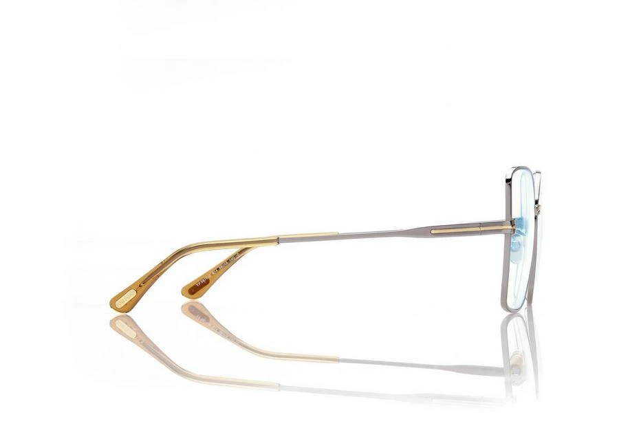 TOM FORD BLUE BLOCK BUTTERFLY OPTICALS - SILVER - Image 3