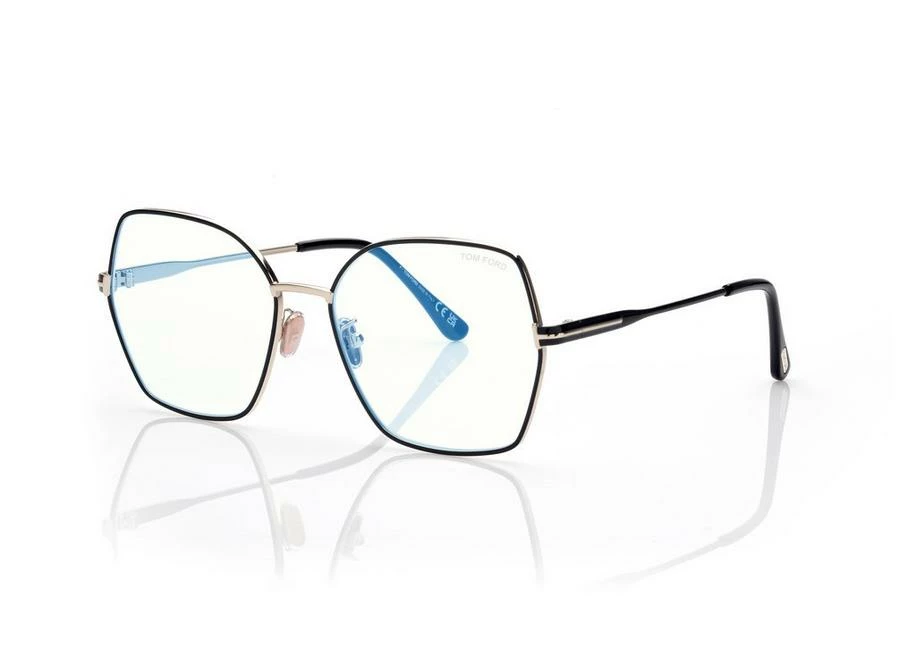 TOM FORD BLUE BLOCK BUTTERFLY OPTICALS - MID GREY - Image 2