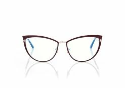 TOM FORD BLUE BLOCK CAT EYE OPTICALS - RED