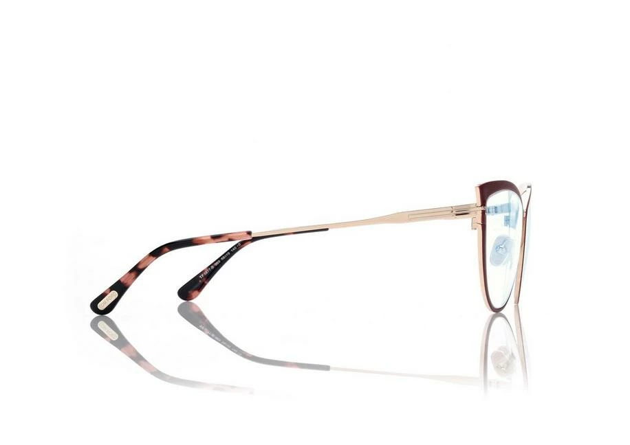 TOM FORD BLUE BLOCK CAT EYE OPTICALS - RED - Image 3