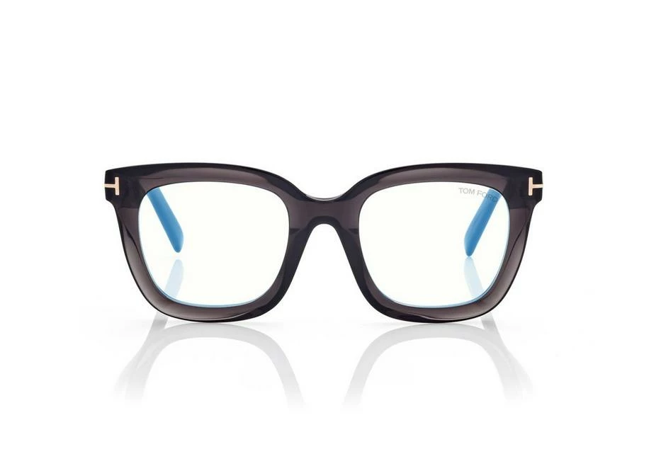 TOM FORD BLUE BLOCK SQUARE OPTICALS - GREY