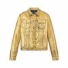 TOM FORD COATED DENIM JEAN JACKET - GOLD
