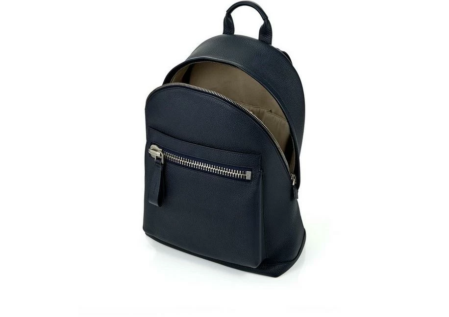 TOM FORD GRAIN LEATHER BUCKLEY BACKPACK - DARK NAVY - Image 4