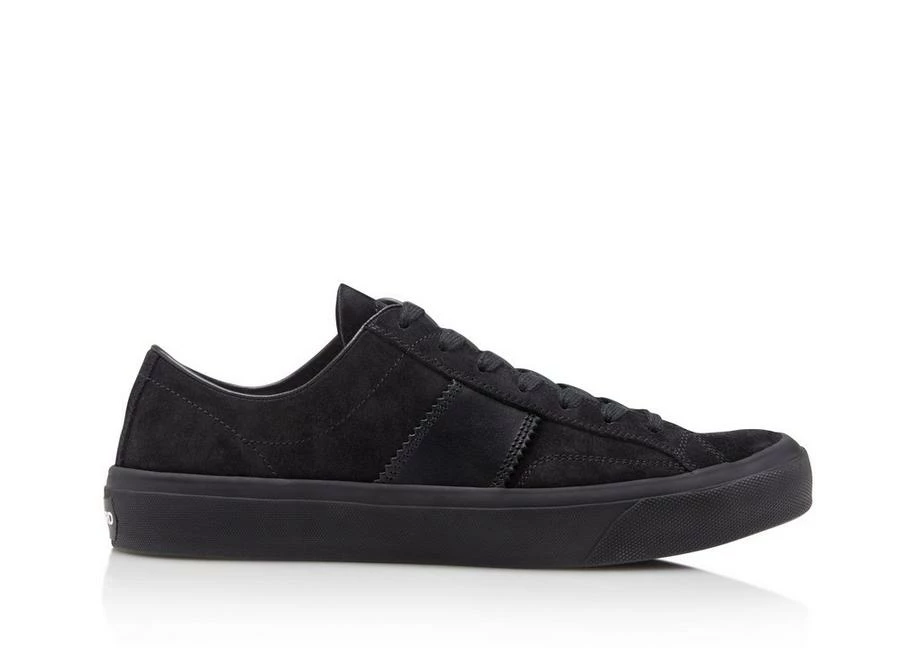 TOM FORD CROSTA SUEDE CAMBRIDGE SNEAKERS - BLACK