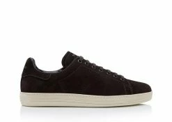 TOM FORD SUEDE WARWICK SNEAKER - BROWN