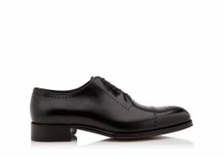 TOM FORD EDGAR OXFORD BROGUE - BLACK