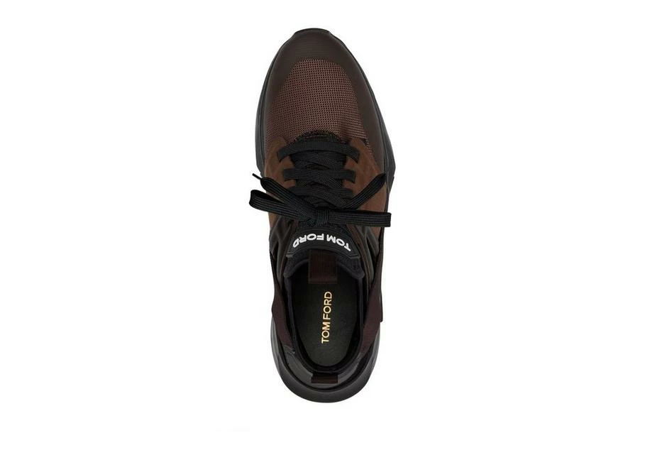 TOM FORD NYLON MESH JAGO SNEAKER - EBONY + BLACK - Image 2