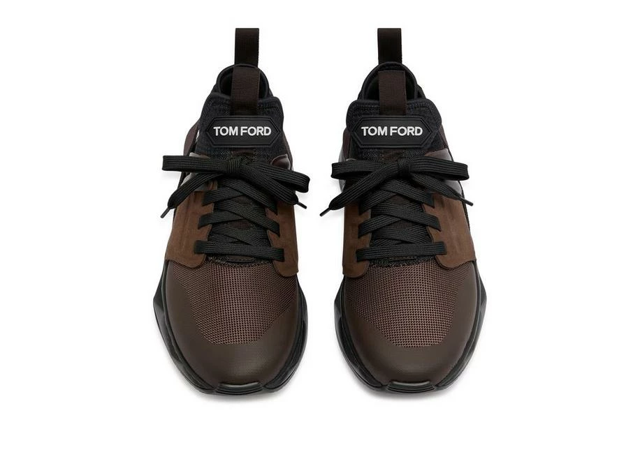 TOM FORD NYLON MESH JAGO SNEAKER - EBONY + BLACK - Image 3