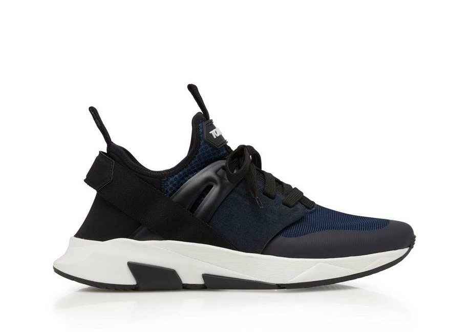 TOM FORD NYLON MESH JAGO SNEAKER - NAVY/BLACK