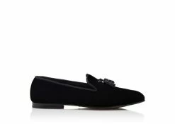 TOM FORD WILLIAM TASSEL LOAFERS - BLACK