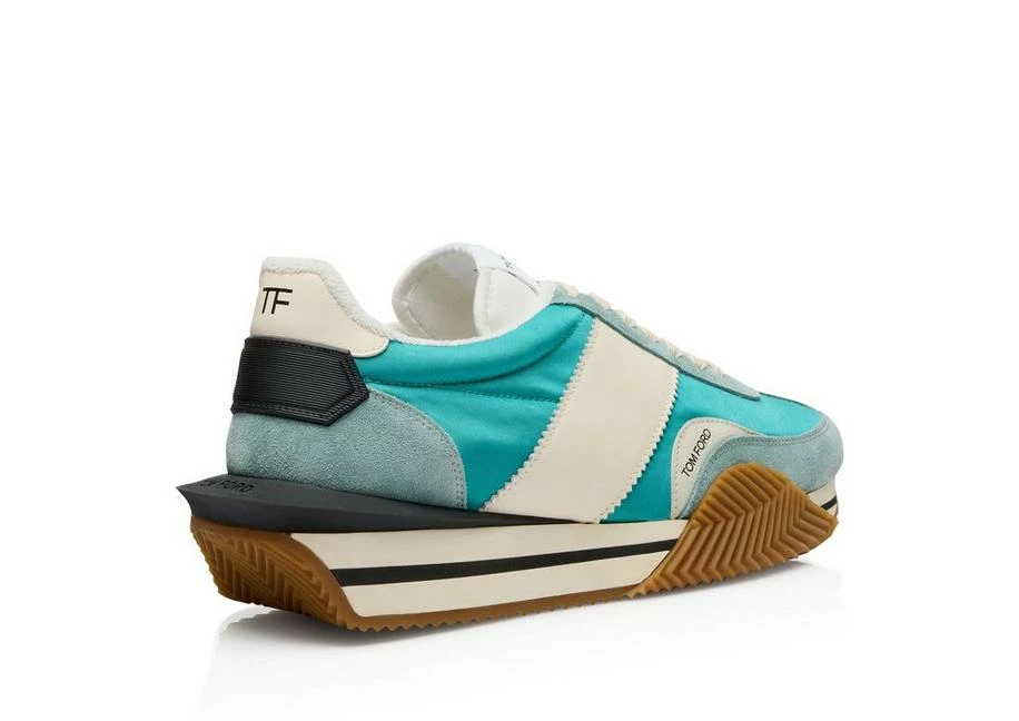TOM FORD SUEDE TECHNICAL FABRIC JAMES SNEAKER - SAGE/GREEN - Image 3