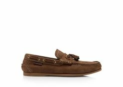 TOM FORD GRAIN NUBUCK ROBIN LOAFER - CHESTNUT
