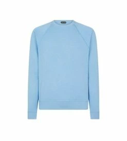 TOM FORD VINTAGE MELANGE CREW NECK - AQUA