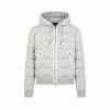 TOM FORD COTTON MELANGE ZIP HOODIE - LIGHT GREY