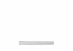 TOM FORD STRIPED WHITE GOLD TIE BAR - WHITE GOLD
