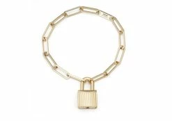 TOM FORD PADLOCK CHAIN BRACELET - GOLD