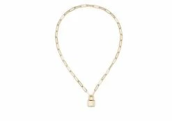 TOM FORD CHAIN PADLOCK PENDANT - GOLD