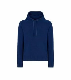 TOM FORD SEAMLESS CASHMERE HOODIE - SAPPHIRE