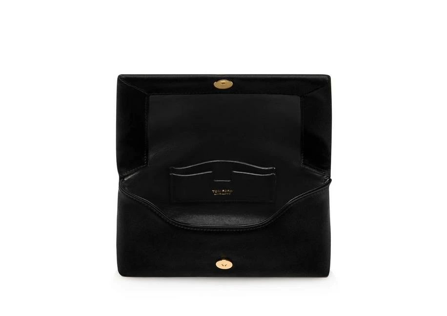 TOM FORD SATIN LABEL MINI CHAIN BAG - BLACK - Image 4