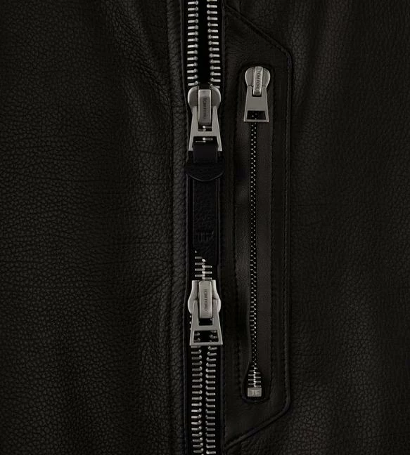 TOM FORD GRAIN LEATHER HARRINGTON WITH ZIP - BLACK - Image 4