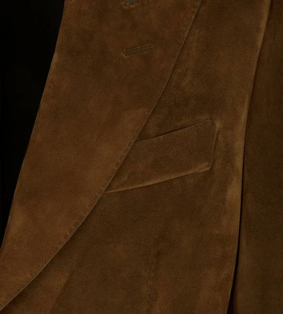TOM FORD SOFT SUEDE SARTORIAL BLAZER - CIGAR - Image 2