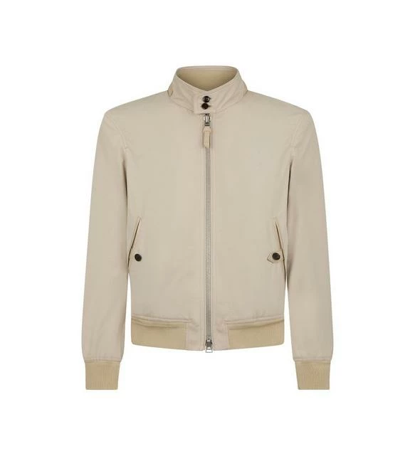 TOM FORD COTTON SILK POPLIN HARRINGTON - STONE