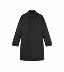TOM FORD MICRO FAILLE LIGHT-FILL RAINCOAT - BLACK