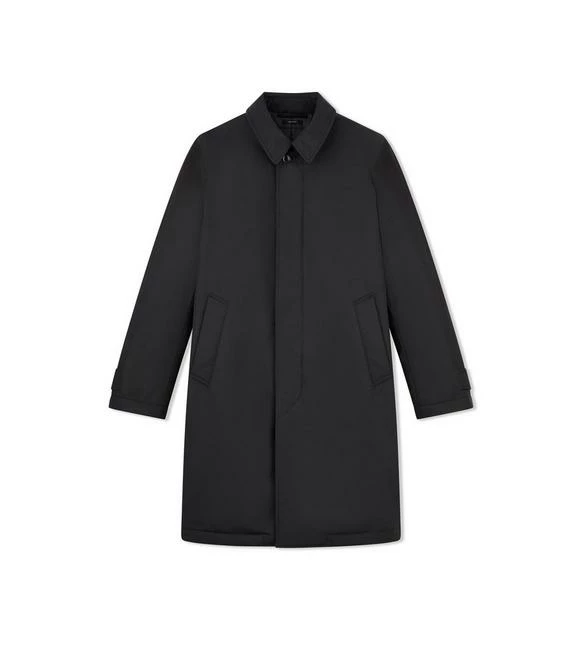 TOM FORD MICRO FAILLE LIGHT-FILL RAINCOAT - BLACK