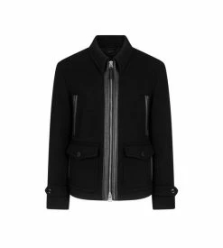 TOM FORD DOUBLE FACE WOOL JACKET - BLACK